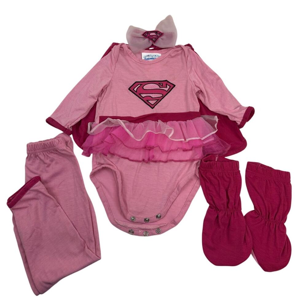 SKU3041 Rubie's Costume Baby DC Super Friends Supergirl 6-Piece Pink 12-18 Mts